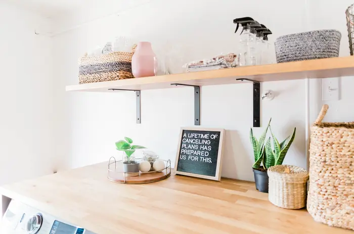Designed domestic laundry-room